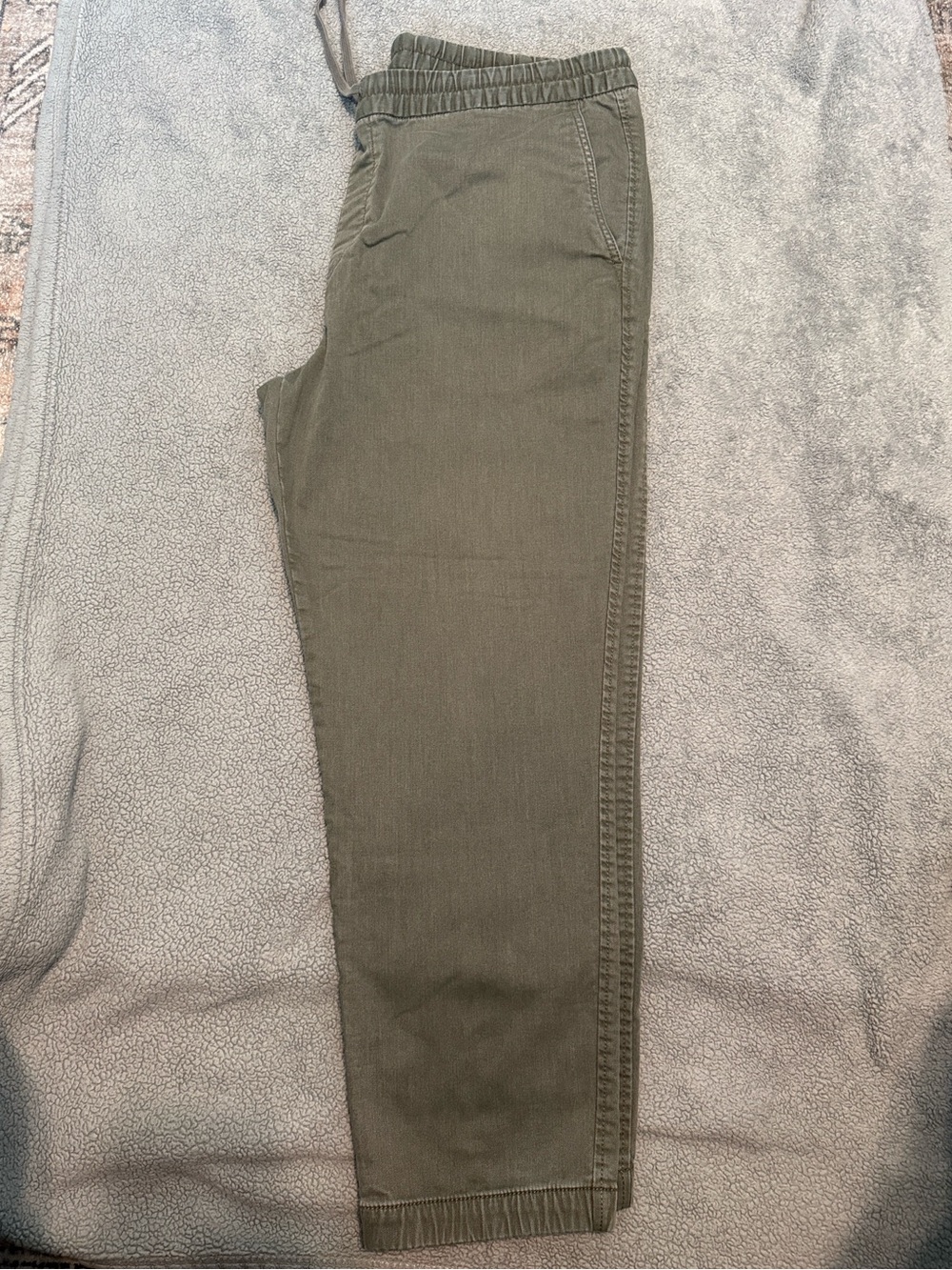 Banana Republic Travel Jean Olive Jogger Pants XL